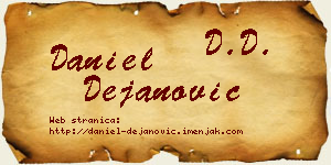 Daniel Dejanović vizit kartica